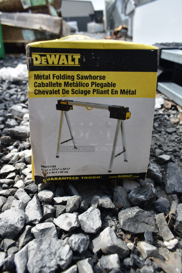 4 BRAND NEW SCRATCH AND DENT! DeWalt DWST11155 Metal Collapsible Sawhorses. 4 Times Your Bid! - Image 6 of 7