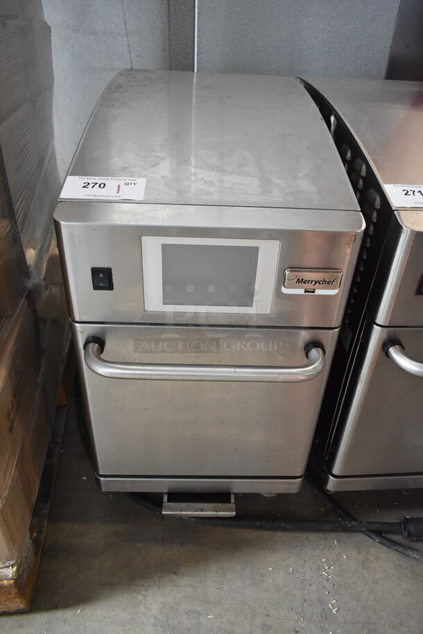 2015 Merrychef eikon e2 Stainless Steel Commercial Countertop Electric Powered Slimline Rapid Cook Oven. 208/240 Volts, 1 Phase.  - Image 1 of 6