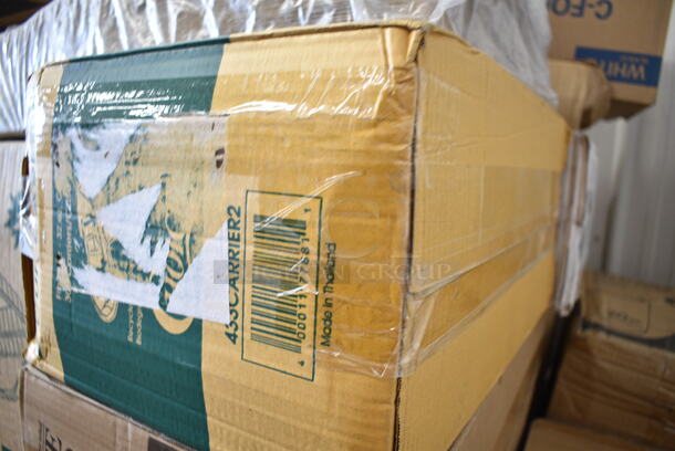 PALLET LOT of 28 BRAND NEW Boxes Including 2 Box 500CC20 Choice Clear PET Customizable Plastic Cold Cup - 20 oz. - 600/Case, 50020W Choice 20 oz. White Poly Paper Hot Cup - 600/Case, 795KFT44RNPE Choice 44 oz. Round Kraft PE-Lined Microwavable Take-Out Container 7 5/16" x 2 5/8" - 300/Case, 500TO8830 Choice 8" x 8" x 3" Microwaveable 3-Compartment Black / Clear Plastic Hinged Container - 100/Case, 4 Box 129MCR24B Choice 24 oz. Black Round Microwavable Heavy Weight Container with Lid 7 1/4" - 150/Case, 2 Box 129MCR32B Choice 32 oz. Black Round Microwavable Heavy Weight Container with Lid 7 1/4" - 150/Case, 433CARRIER2 EcoChoice Pulp Fiber 2 Cup Carrier - 300/Case, 130BFORK Choice Medium Weight Black Plastic Fork - 1000/Case, 500CFT Lavex White C-Fold Standard Weight Towel - 2400/Case, C90PST1 ClearSeal Hinged Lid Plastic Container, 2 Box Choice #1 Paper Food Containers. 28 Times Your Bid!   - Image 8 of 12