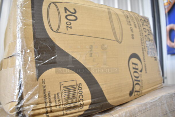 PALLET LOT of 28 BRAND NEW Boxes Including 2 Box 500CC20 Choice Clear PET Customizable Plastic Cold Cup - 20 oz. - 600/Case, 50020W Choice 20 oz. White Poly Paper Hot Cup - 600/Case, 795KFT44RNPE Choice 44 oz. Round Kraft PE-Lined Microwavable Take-Out Container 7 5/16" x 2 5/8" - 300/Case, 500TO8830 Choice 8" x 8" x 3" Microwaveable 3-Compartment Black / Clear Plastic Hinged Container - 100/Case, 4 Box 129MCR24B Choice 24 oz. Black Round Microwavable Heavy Weight Container with Lid 7 1/4" - 150/Case, 2 Box 129MCR32B Choice 32 oz. Black Round Microwavable Heavy Weight Container with Lid 7 1/4" - 150/Case, 433CARRIER2 EcoChoice Pulp Fiber 2 Cup Carrier - 300/Case, 130BFORK Choice Medium Weight Black Plastic Fork - 1000/Case, 500CFT Lavex White C-Fold Standard Weight Towel - 2400/Case, C90PST1 ClearSeal Hinged Lid Plastic Container, 2 Box Choice #1 Paper Food Containers. 28 Times Your Bid!   - Image 12 of 12