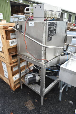 CMA EC-2 Stainless Steel Commercial Corner Pass Through Dishwasher. 120 Volts, 1 Phase. 