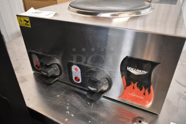 BRAND NEW SCRATCH AND DENT! Vollrath STA9002 Stainless Steel Commercial Countertop Electric Powered  40739 Cayenne 2 Burner Counter Top Electric Hot Plate. 208-240 Volts, 1 Phase.  - Image 4 of 5