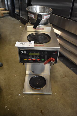 Curtis ALP3GT63A018 Stainless Steel Commercial Countertop Coffee Machine w/ Hot Water Dispenser and Metal Brew Basket. 120/220 Volts, 1 Phase. 