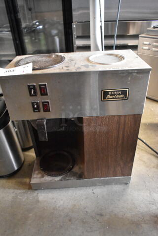Bunn VPR Stainless Steel Commercial Countertop 2 Burner Coffee Machine. 120 Volts, 1 Phase.