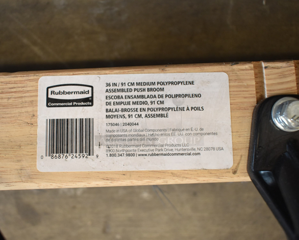 BRAND NEW SCRATCH AND DENT! 
 Rubbermaid 36" Push Broom - Image 3 of 4