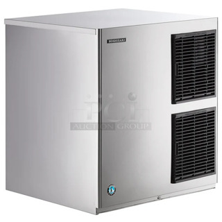 LIKE NEW! Hoshizaki KM-901MAJ Stainless Steel Commercial Crescent Cube Ice Machine - 950 lb. 208-230 Volts, 1 Phase. 