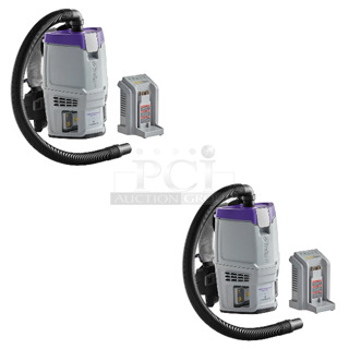 2 BRAND NEW SCRATCH AND DENT! Items Including 196107780 ProTeam GoFit 3 107780 8.0 Ah 3 Qt. Cordless Backpack Vacuum with 107532 ProBlade Hard Surface and Carpet Floor Tool Kit and 196107776 ProTeam GoFit 3 107776 4.0 Ah 3 Qt. Cordless Backpack Vacuum with 107532 ProBlade Hard Surface and Carpet Floor Kit. 2 Times Your Bid! 