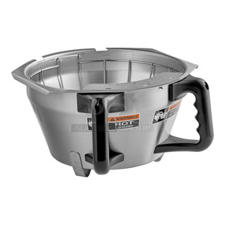 BRAND NEW SCRATCH AND DENT! Bunn 45845.0002 Stainless Steel Funnel Assembly With Black Handle