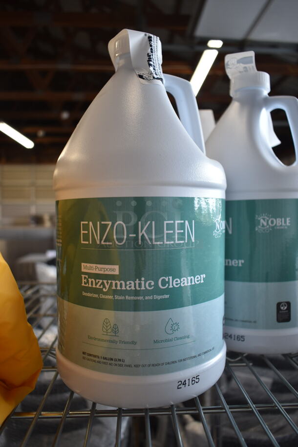 6 BRAND NEW SCRATCH AND DENT! Items Including 4 Noble 999ENZCLNR1G Enzo Kleen Enzymatic Cleaner Jugs and 2 Lavex 274TCCADDY Nylon Caddy Bag for Large Round and Square Trash Cans. 6 Times Your Bid!  - Image 3 of 8