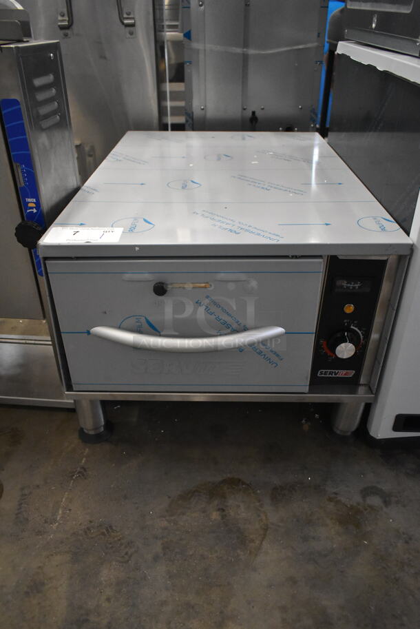 BRAND NEW SCRATCH AND DENT! 2024 ServIt 423WDNFS1 Stainless Steel Commercial Countertop Single Drawer Warming Drawer. 115 Volts, 1 Phase. Tested and Working! - Image 2 of 7