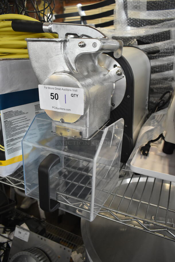 BRAND NEW SCRATCH AND DENT! Sirman GF Dakota 20021608WNA Electric Hard Cheese Grater. 120 Volts, 1 Phase. Tested and Working! - Image 2 of 6