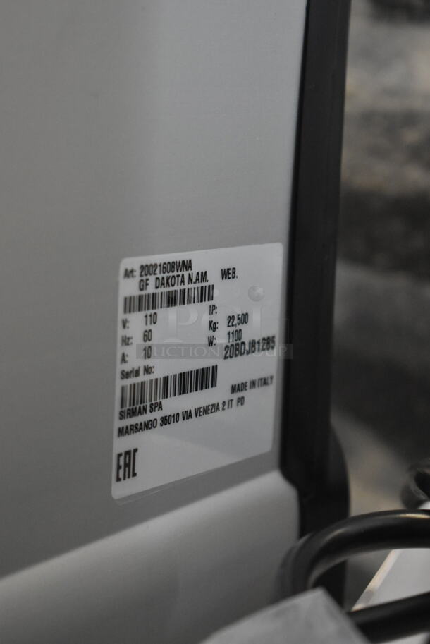 BRAND NEW SCRATCH AND DENT! Sirman GF Dakota 20021608WNA Electric Hard Cheese Grater. 120 Volts, 1 Phase. Tested and Working! - Image 6 of 6