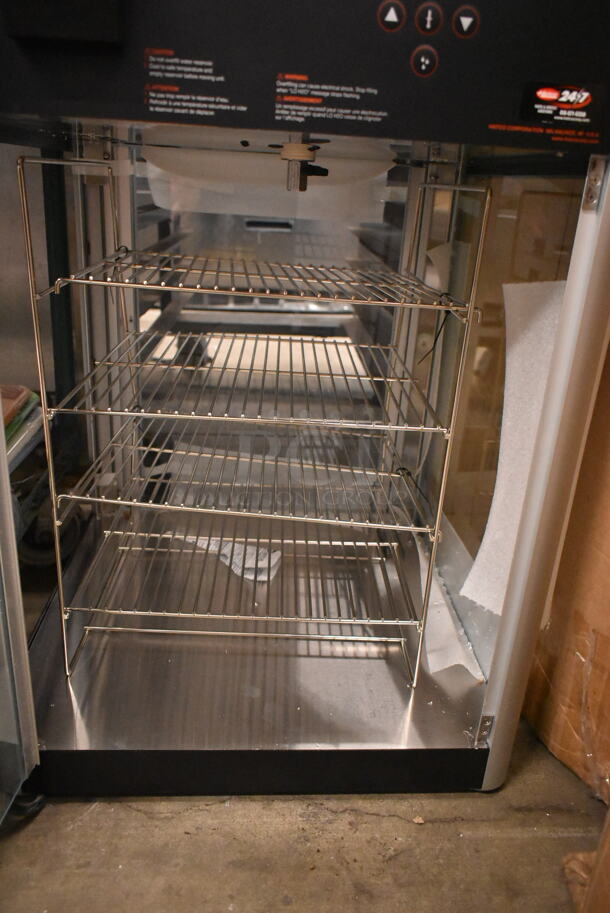 BRAND NEW SCRATCH AND DENT! Hatco FDWD-2X Flav-R-Fresh Two Door Heated Display Cabinet with Humidity Control and Multi-Purpose Rack. 120 Volts, 1 Phase. Tested and Working! - Image 4 of 9
