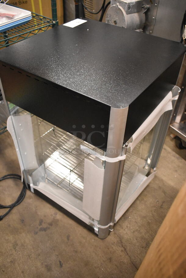 BRAND NEW SCRATCH AND DENT! Hatco FDWD-2X Flav-R-Fresh Two Door Heated Display Cabinet with Humidity Control and Multi-Purpose Rack. 120 Volts, 1 Phase. Tested and Working! - Image 6 of 9