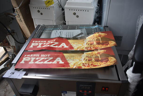 BRAND NEW SCRATCH AND DENT! ServIt 423PDW18D2S Stainless Steel Commercial 18" Self-Service Countertop Display Warmer with 4 Shelves. 120 Volts, 1 Phase. Tested and Working! - Image 3 of 7
