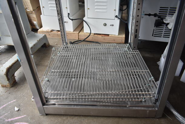 BRAND NEW SCRATCH AND DENT! ServIt 423PDW18D2S Stainless Steel Commercial 18" Self-Service Countertop Display Warmer with 4 Shelves. 120 Volts, 1 Phase. Tested and Working! - Image 4 of 7