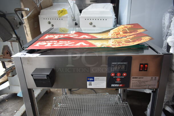 BRAND NEW SCRATCH AND DENT! ServIt 423PDW18D2S Stainless Steel Commercial 18" Self-Service Countertop Display Warmer with 4 Shelves. 120 Volts, 1 Phase. Tested and Working! - Image 5 of 7