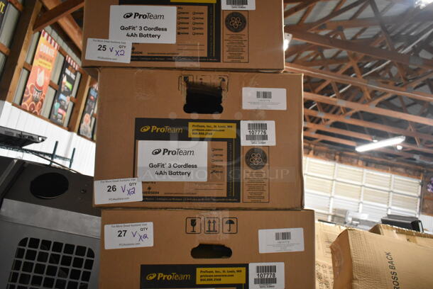 2 BRAND NEW SCRATCH AND DENT! Items Including 196107780 ProTeam GoFit 3 107780 8.0 Ah 3 Qt. Cordless Backpack Vacuum with 107532 ProBlade Hard Surface and Carpet Floor Tool Kit and 196107776 ProTeam GoFit 3 107776 4.0 Ah 3 Qt. Cordless Backpack Vacuum with 107532 ProBlade Hard Surface and Carpet Floor Kit. 2 Times Your Bid!  - Image 2 of 5