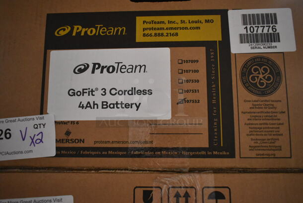 2 BRAND NEW SCRATCH AND DENT! Items Including 196107780 ProTeam GoFit 3 107780 8.0 Ah 3 Qt. Cordless Backpack Vacuum with 107532 ProBlade Hard Surface and Carpet Floor Tool Kit and 196107776 ProTeam GoFit 3 107776 4.0 Ah 3 Qt. Cordless Backpack Vacuum with 107532 ProBlade Hard Surface and Carpet Floor Kit. 2 Times Your Bid!  - Image 3 of 5