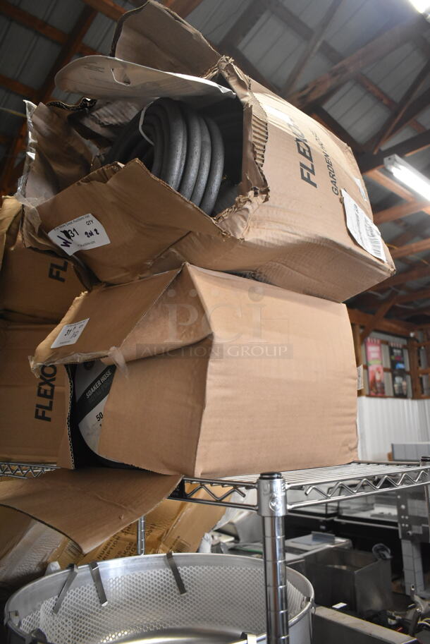 2 Boxes of 5 BRAND NEW SCRATCH AND DENT! Flexon WS50CN 50' Soaker Hose. 2 Times Your Bid!  - Image 2 of 4