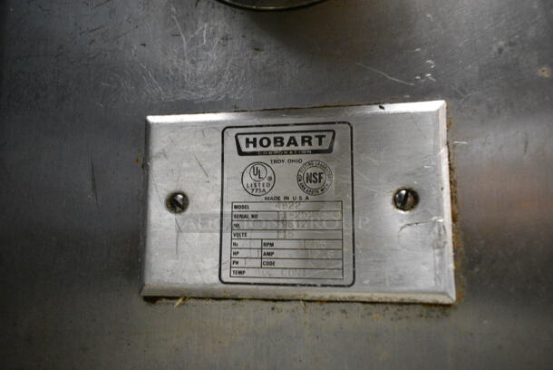 Hobart 4822 Metal Commercial Countertop Meat Grinder. 115 Volts, 1 Phase. Tested and Working! - Image 6 of 6