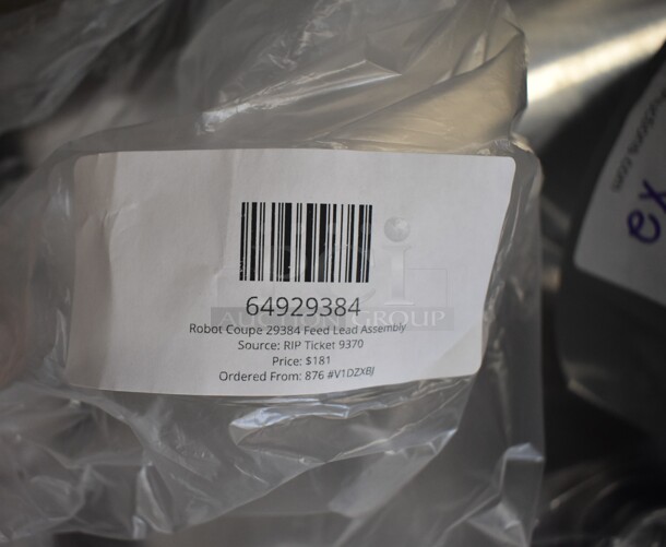 2 BRAND NEW SCRATCH AND DENT! Items Including 64929384 Robot Coupe 29384 Feed Lead Assembly and 649118243 Robot Coupe 118243S Replacement Fine Serrated Edge Blade. 2 Times Your Bid!  - Image 5 of 7