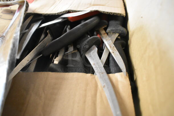 60 SHARPENED Stainless Steel Knives Including Fillet Knives. 60 Times Your Bid! - Image 1 of 2