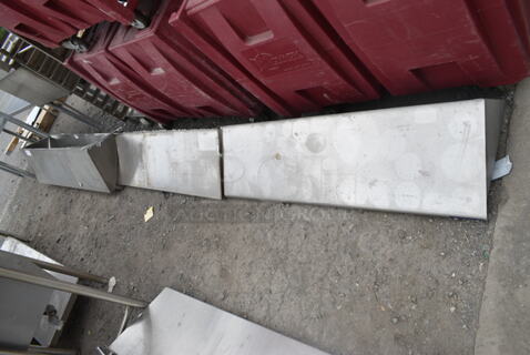 6 Various Stainless Steel Wall Mount Shelves. 6 Times Your Bid! 