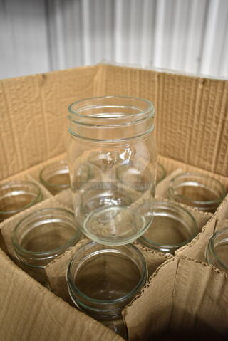 45 Boxes of 12 BRAND NEW! 12 oz Mason Jars. 45 Times Your Bid! 