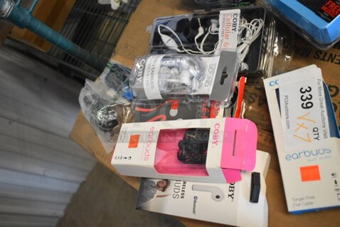 7 BRAND NEW! Various Earbuds. 7 Times Your Bid! 