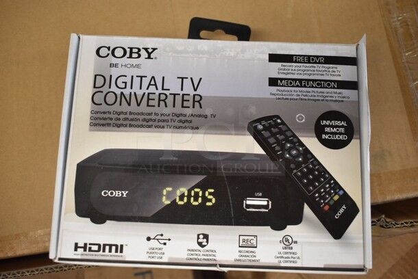 5 BRAND NEW IN BOX! Coby CSTB-600 Digital TV Converter. 5 Times Your Bid!  - Image 1 of 4