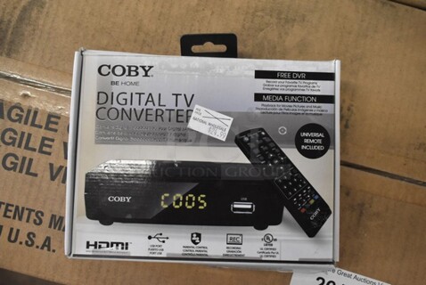 3 BRAND NEW IN BOX! Coby CSTB-600 Digital TV Converter. 3 Times Your Bid!