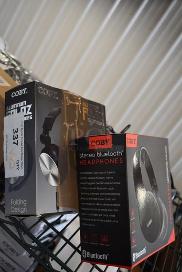 2 BRAND NEW! Coby Headphones. 2 Times Your Bid!  - Image 1 of 6