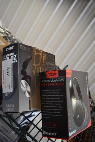 2 BRAND NEW! Coby Headphones. 2 Times Your Bid! 