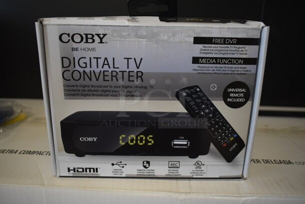 6 BRAND NEW! Coby CSTB-600 Digital TV Converter. 6 Times Your Bid!  - Image 1 of 4
