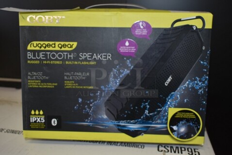 3 BRAND NEW! Coby Rugged Gear Bluetooth Speaker. 3 Times Your Bid! 