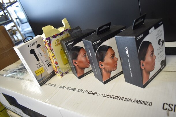 5 BRAND NEW! Various Ear Buds. 5 Times Your Bid!  - Image 1 of 3