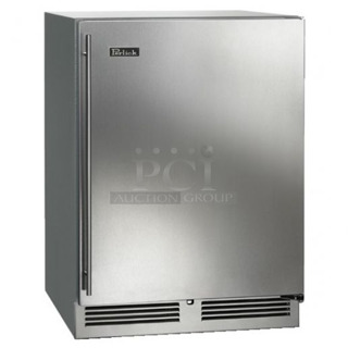 BRAND NEW! 2022 Perlick HC24FS4S-00-SLFLR Stainless Steel Commercial Single Door Undercounter Freezer. 115 Volts, 1 Phase. Tested and Working!