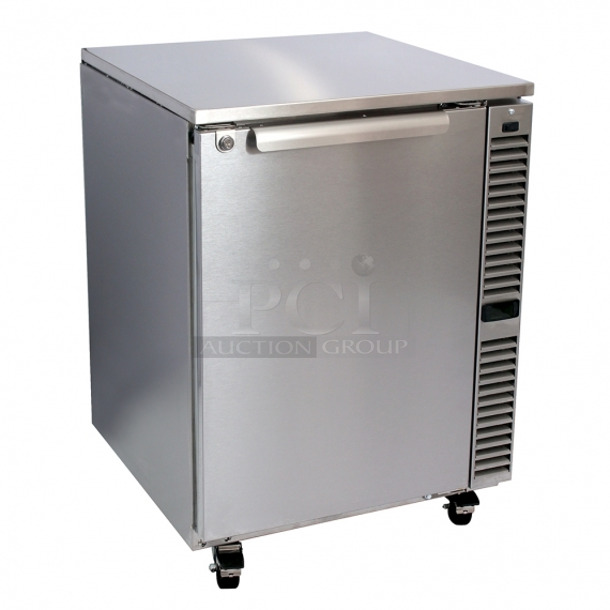 BRAND NEW! 2020 Glastender C1SL28 Stainless Steel Commercial Single Door Cooler. 115 Volts, 1 Phase. Tested and Working! - Image 1 of 6