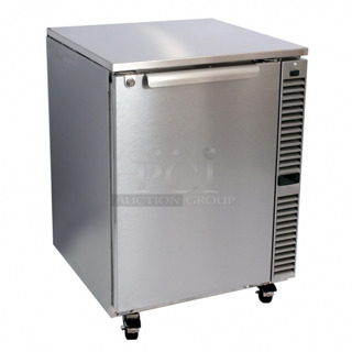 BRAND NEW! 2020 Glastender C1SL28 Stainless Steel Commercial Single Door Cooler. 115 Volts, 1 Phase. Tested and Working!