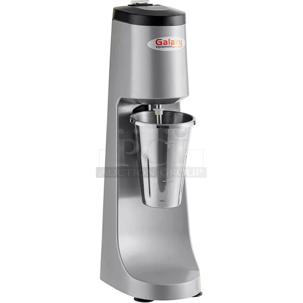 BRAND NEW SCRATCH AND DENT! Galaxy 177SDM400 Stainless Steel Commercial Countertop Single Spindle Drink Mixer. 120 Volts, 1 Phase. Tested and Working! - Image 1 of 4