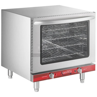 BRAND NEW SCRATCH AND DENT! Avantco 177CO28M Half Size Countertop Convection Oven, 2.3 cu. ft. - 208/240 Volts, 1 Phase.