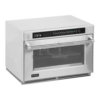 BRAND NEW SCRATCH AND DENT! 2024 Amana AMSO35 Heavy-Duty Commercial Steamer Microwave Oven. 208/240 Volts, 1 Phase. 