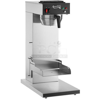 BRAND NEW SCRATCH AND DENT! Avantco 177CMAPADJ Stainless Steel Automatic Airpot Coffee Maker with Adjustable Shelf w/ Metal Brew Basket. 120 Volts, 1 Phase. 