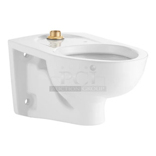 BRAND NEW SCRATCH AND DENT! American Standard 3351101.020 Afwall Millennium FloWise 3351101.020 Vitreous China Wall-Mount Elongated Flushometer Toilet with EverClean - 1.1 to 1.6 GPF