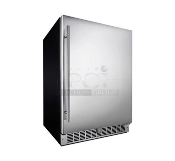 BRAND NEW SCRATCH AND DENT! Danby DAR055D1BSSPRO Silhouette Aragon Stainless Steel Outdoor Single Door Undercounter Refrigerator. 115 Volt, 1 Phase. Tested and Working!