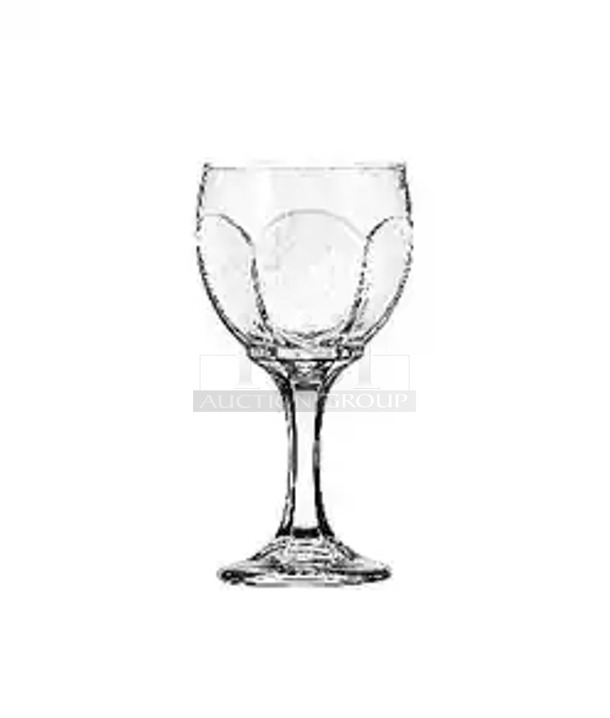 3 Boxes of 36 BRAND NEW IN BOX! Libbey 3268 Chivalry 8 oz Round Wine Glasses. 3 Times Your Bid! - Image 1 of 2
