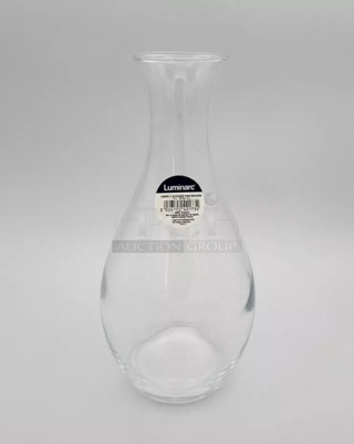 4 Boxes of 6 BRAND NEW! Luminarc Glass Carafe Decanter 1L 33 oz Elegance Sans Bouchon. 4 Times Your Bid! 