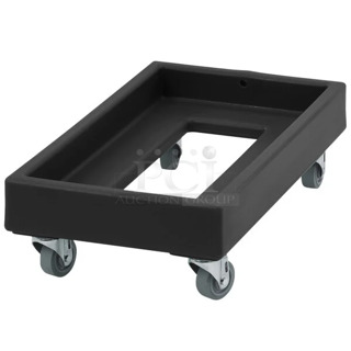 6 BRAND NEW! Cambro CD1327110 300 lb. Black Camdolly Milk Crate Dolly. 6 Times Your Bid! 