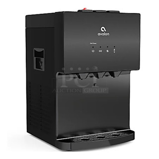 BRAND NEW IN BOX! Avalon A12BLK Countertop Bottleless Water Dispenser with Hot Cold and Cool Water Dual Filtration Self Cleaning and Built-in